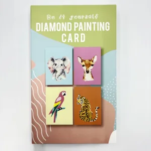 Diamond Painting Cards– Sparkling Animal Card Craft Kit for Kids