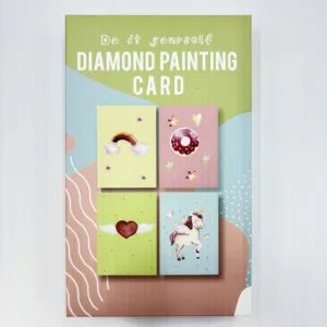 Diamond Painting Cards – Magical Rainbow & Unicorn Card Craft Kit for Kids