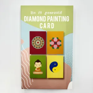 Diamond Painting Cards – Peaceful Buddha & YinYang Card Craft Kit for Kids
