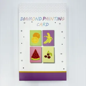 Diamond Painting Cards Fruit – Fruity Fun Card Craft Kit for Kids