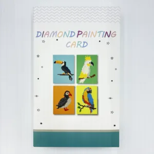 Diamond Painting Cards Birds – Feathered Friends Card Craft Kit for Kids