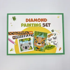 Diamond Painting set - Jungle 02 – Wild Jungle Multi-Project Craft Kit for Kids