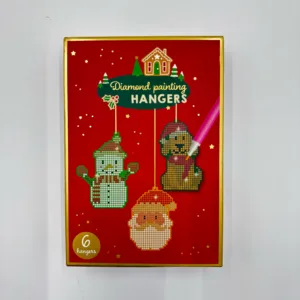 Diamond Painting Hangers – Sparkling Christmas Ornament Craft Kit for Kids