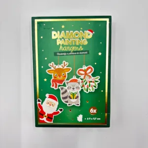 Diamond Painting Hangers – Sparkling Christmas Ornament Craft Kit for Kids