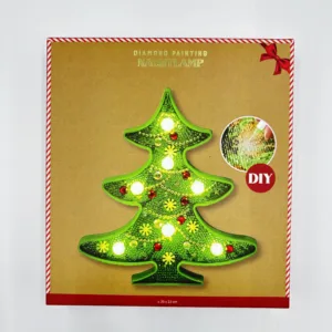 Diamond Painting Night Light – Christmas – Illuminated Holiday Craft Kit