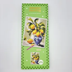 Diamond Painting Lemons 30 x 40 cm – Zesty Citrus Wall Art Craft Kit