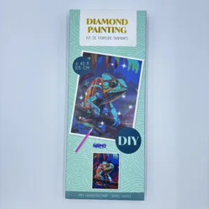 Diamond Painting Lizard 30 x 40 cm – Exotic Lizard Wall Art Craft Kit