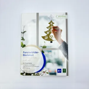 Window Decoration – Elegant DIY Window Art Kit with Gold Glitter Accents for Mindful Home Décor