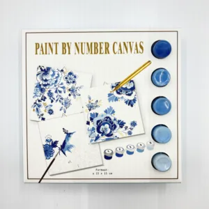 Paint by Number Canvas Triptych – Complete DIY Triptych Painting Kit for Relaxing Creativity & Elegant Three-Panel Décor
