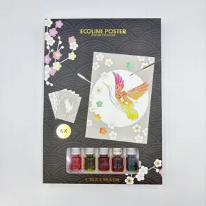 Ecoline  Crane – Complete DIY Watercolour Painting Kit for Vibrant Crane Artworks & Frameworthy Keepsakes