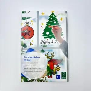 Window Decor Christmas – Reusable DIY Christmas Window Art Kit for Family-Friendly Festive Decoration