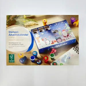 Christmas Advent Calendar with Stamps – Interactive DIY Countdown Kit for Cherished Family Traditions
