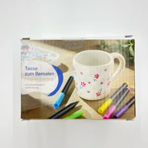 Painting Ceramic Mug – Relaxing DIY Ceramic Mug Painting Kit for Personalised Drinkware