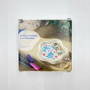 Painting Ceramic Jewellery Tray – Relaxing DIY Ceramic Jewellery Tray Painting Kit for Personalised Keepsakes